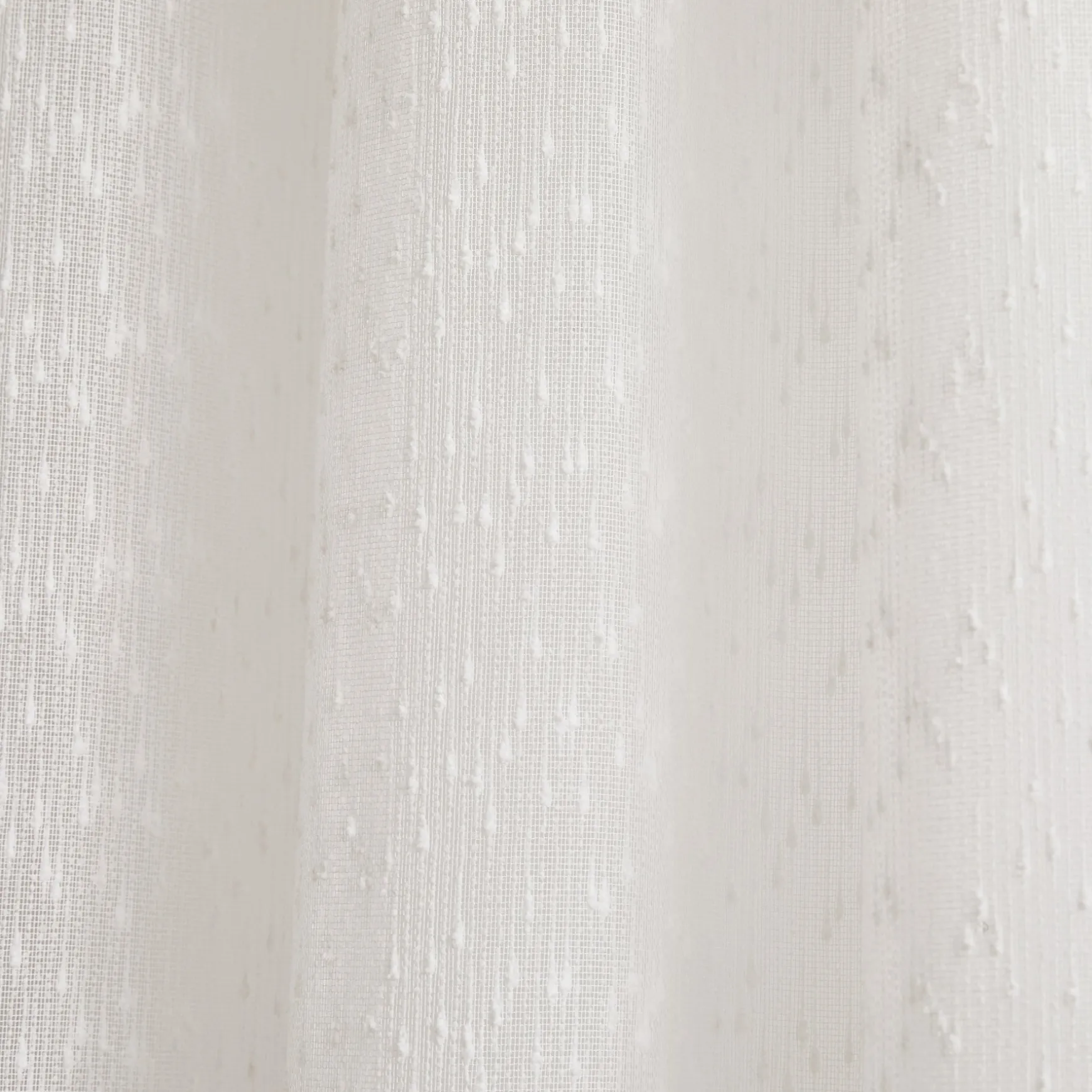 Aileen Textured Raindrop Sheer Window Curtain Panels
