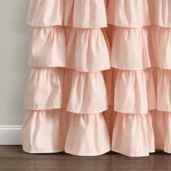 Allison Ruffle 100% Blackout Window Curtain Panel