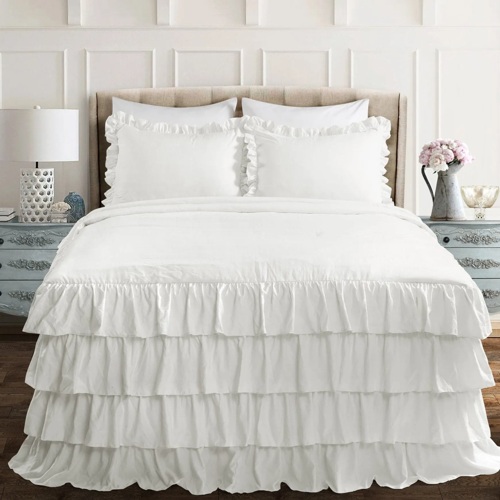 Allison Ruffle Skirt Bedspread Set