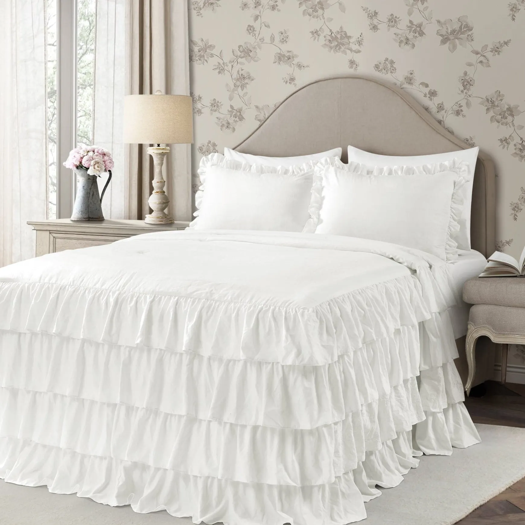 Allison Ruffle Skirt Bedspread Set