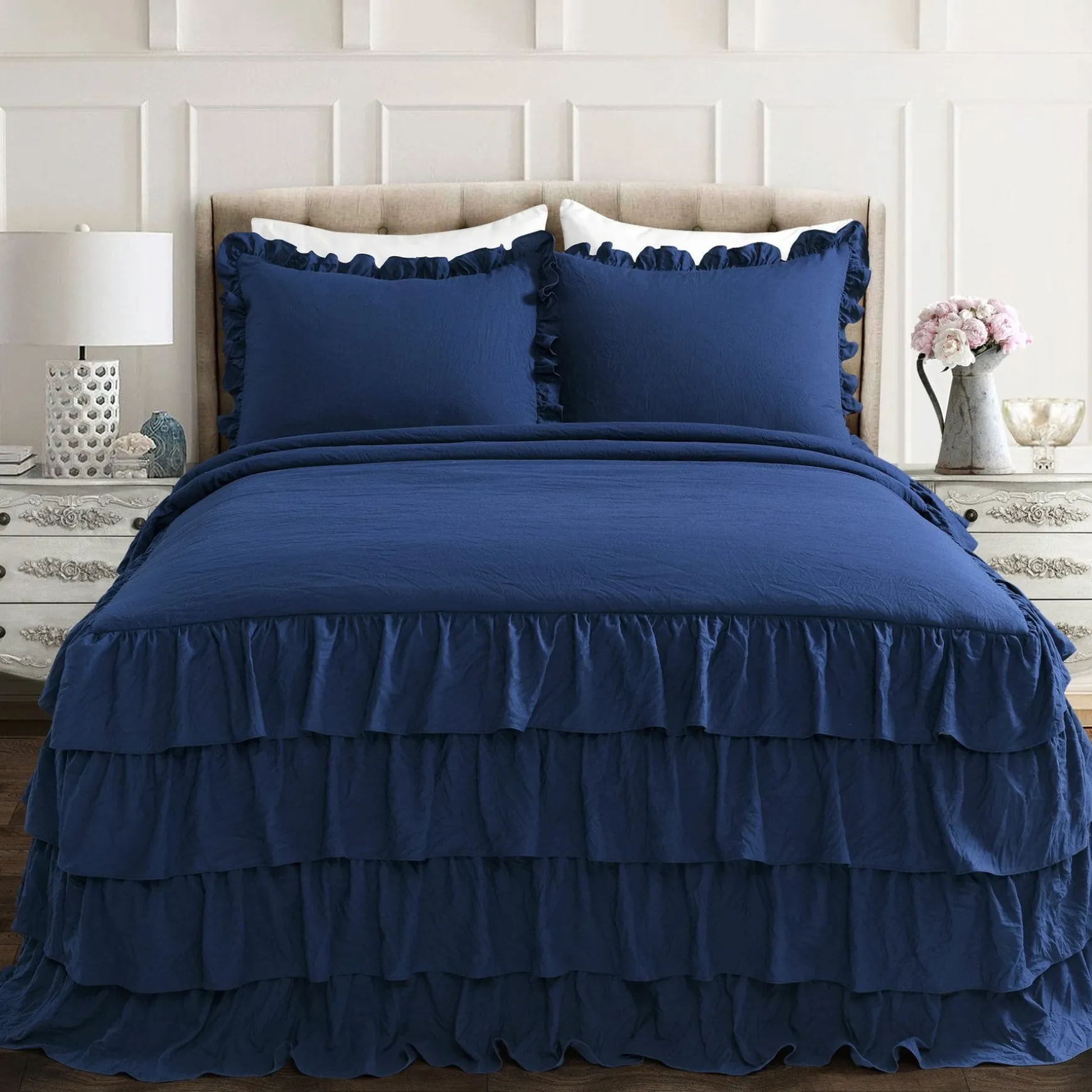 Allison Ruffle Skirt Bedspread Set