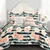 Amara Watercolor Rose 7 Piece Comforter Set