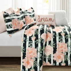 Amara Watercolor Rose 7 Piece Comforter Set