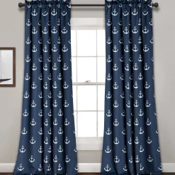 Anchor Light Filtering Window Curtain Set