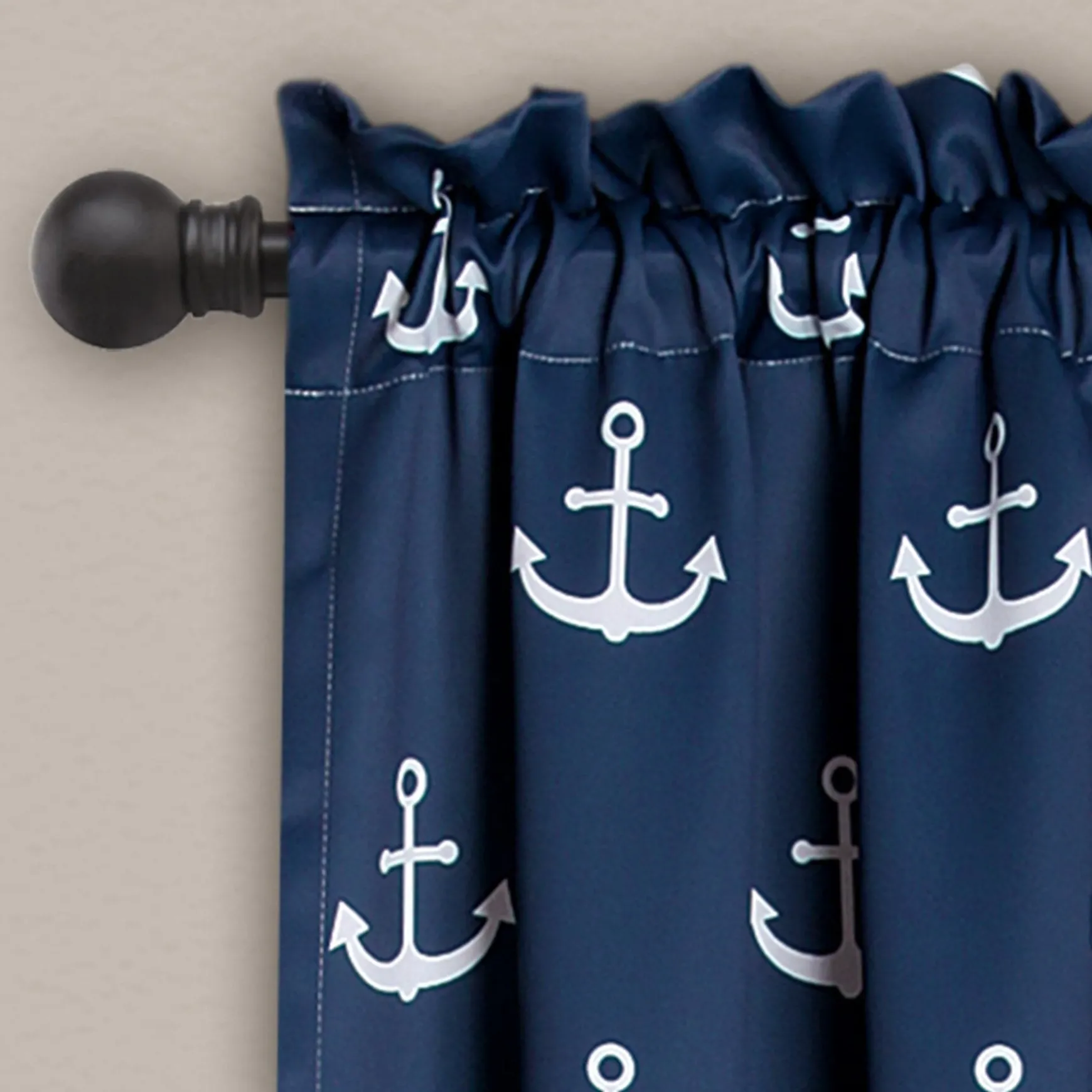 Anchor Light Filtering Window Curtain Set