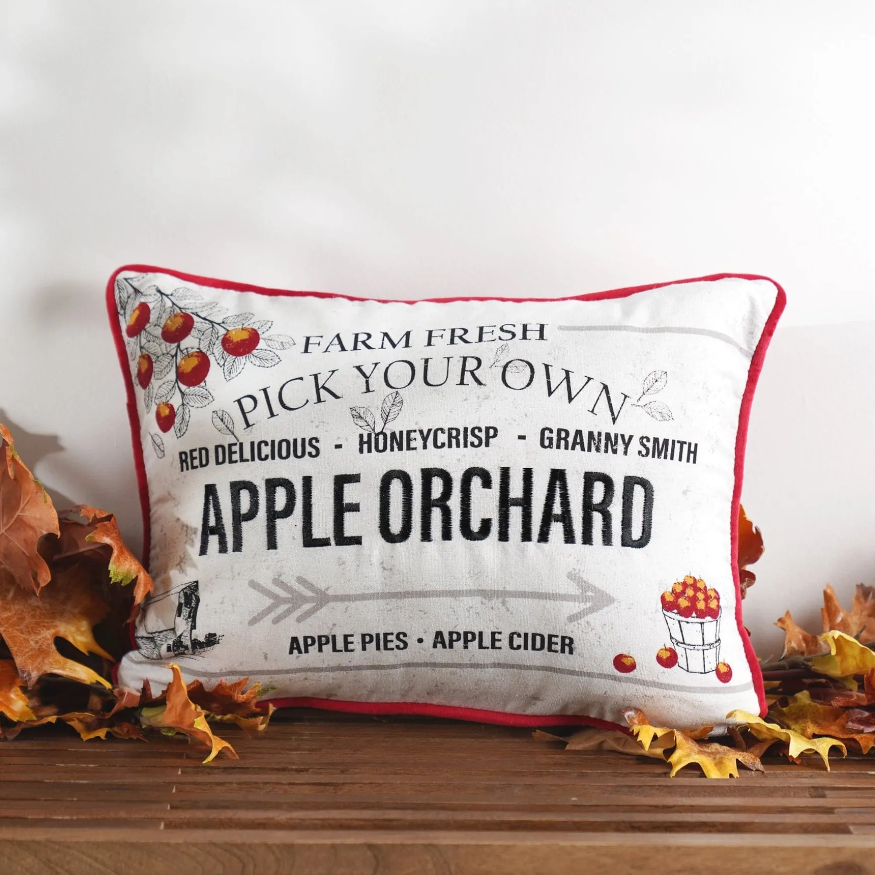 Apple Orchard Decorative Pillow
