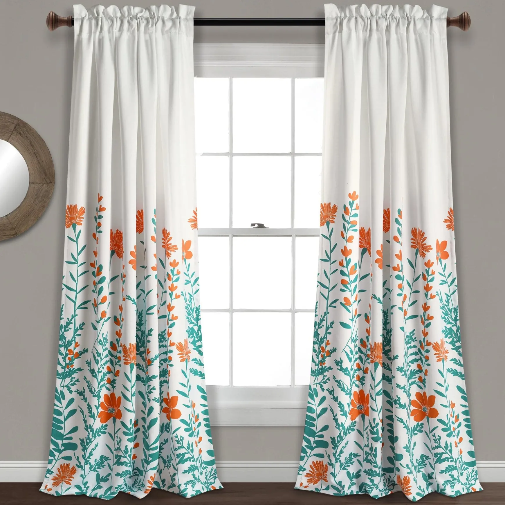 Aprile Light Filtering Window Curtain Set