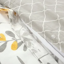 Aprile Reversible Cotton Duvet Cover 3 Piece Set