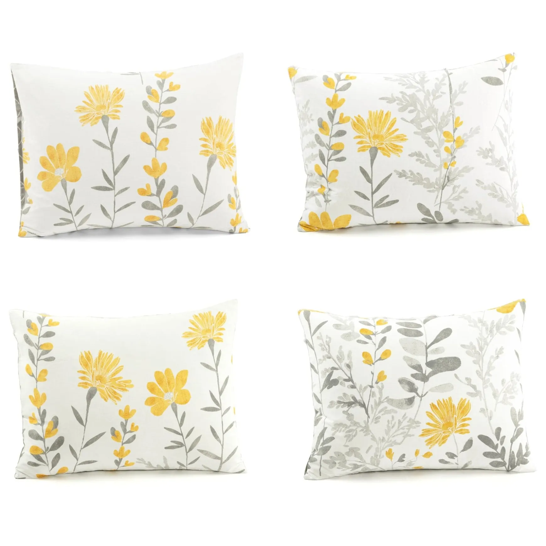 Aprile Reversible Cotton Duvet Cover 3 Piece Set