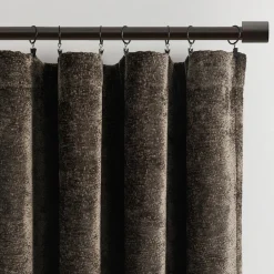 Aspen Luxury Velvet Chenille Window Curtain Panel