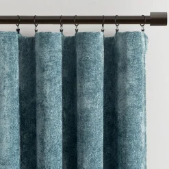 Aspen Luxury Velvet Chenille Window Curtain Panel