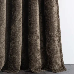Aspen Luxury Velvet Chenille Window Curtain Panel