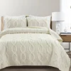 Avon Textured Ruffle Quilt 3 Piece Set