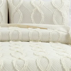 Avon Textured Ruffle Quilt 3 Piece Set