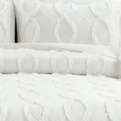 Avon Textured Ruffle Quilt 3 Piece Set