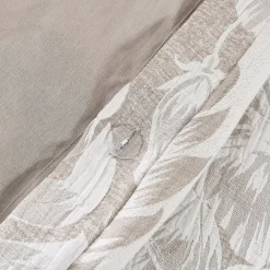 Bali Tropical Leaves Gauze Jacquard Duvet Cover Set