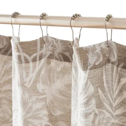 Bali Tropical Leaves Shower Curtain