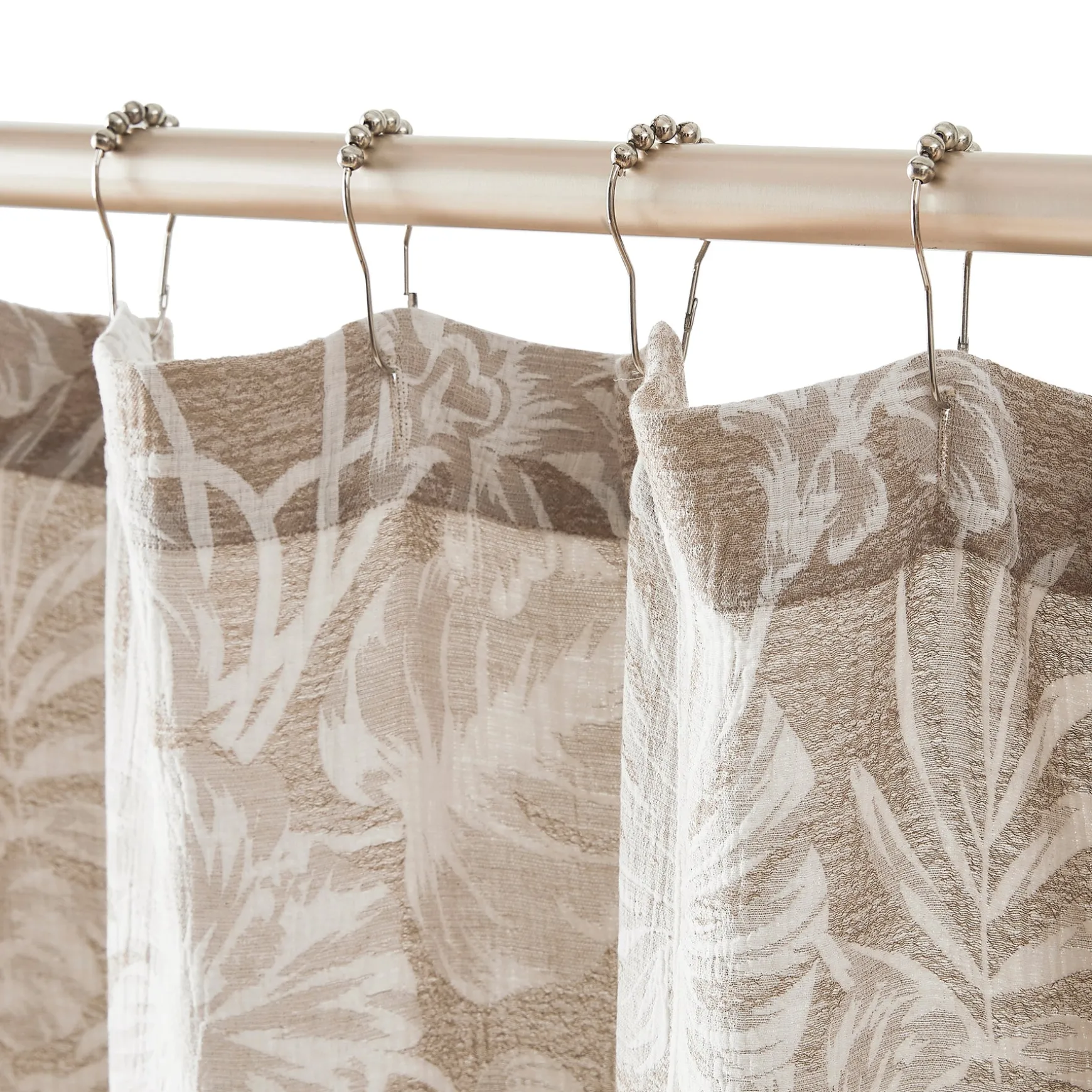 Bali Tropical Leaves Shower Curtain