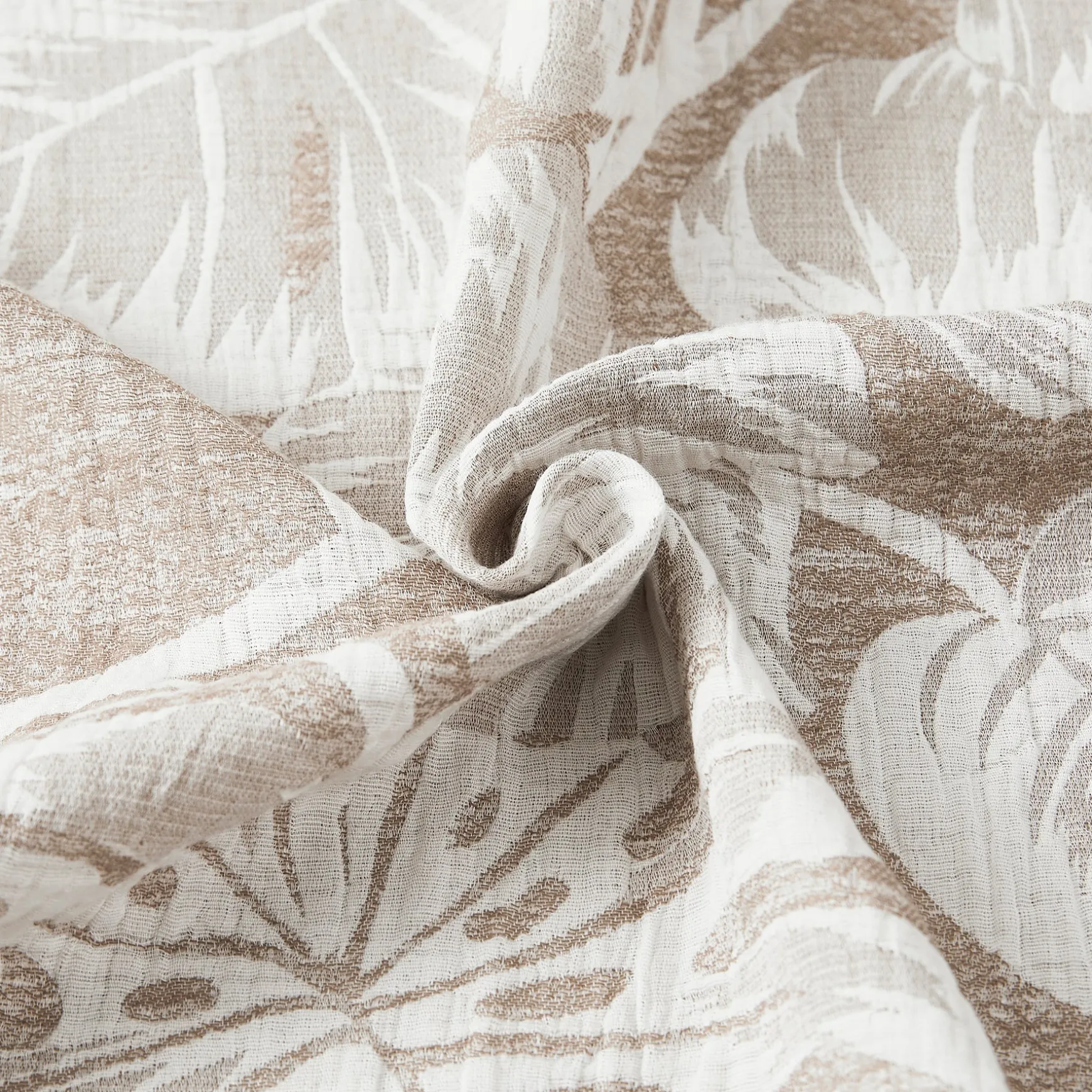 Bali Tropical Leaves Shower Curtain