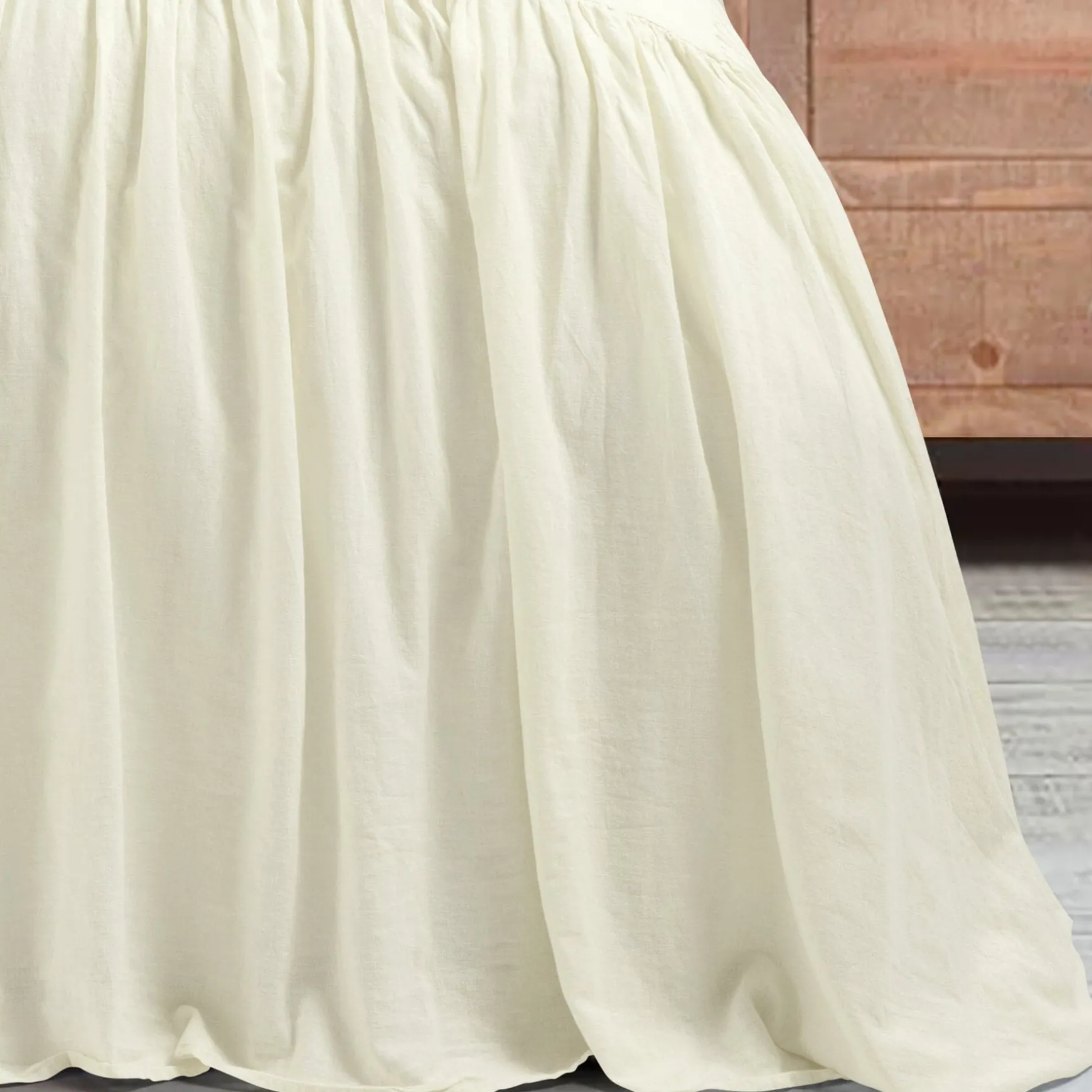 Belgian Flax Linen Rich Cotton Blend Bedspread 3 Piece Set