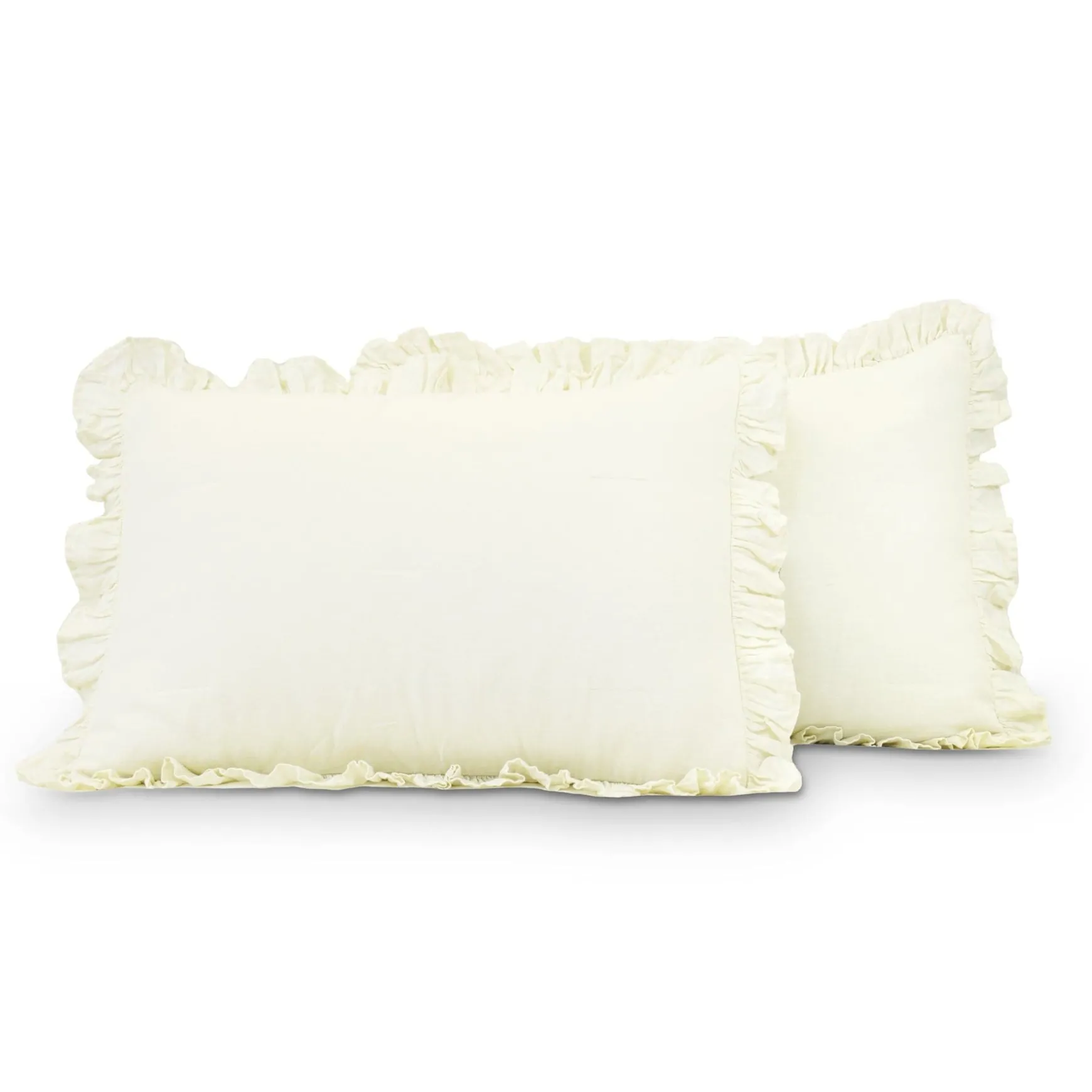 Belgian Flax Linen Rich Cotton Blend Bedspread 3 Piece Set