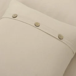 Belgian Flax Linen Rich Cotton Blend Duvet Cover 3 Piece Set