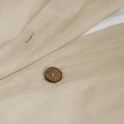 Belgian Flax Linen Rich Cotton Blend Duvet Cover 3 Piece Set