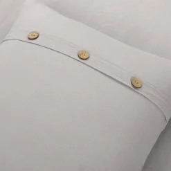 Belgian Flax Linen Rich Cotton Blend Duvet Cover 3 Piece Set