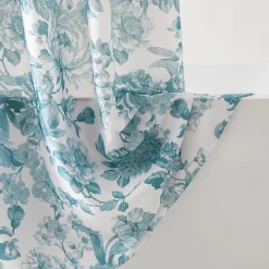 Bird And Hydrangea Toile Shower Curtain