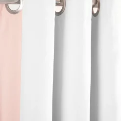 Block Border Blackout Window Curtain Panel