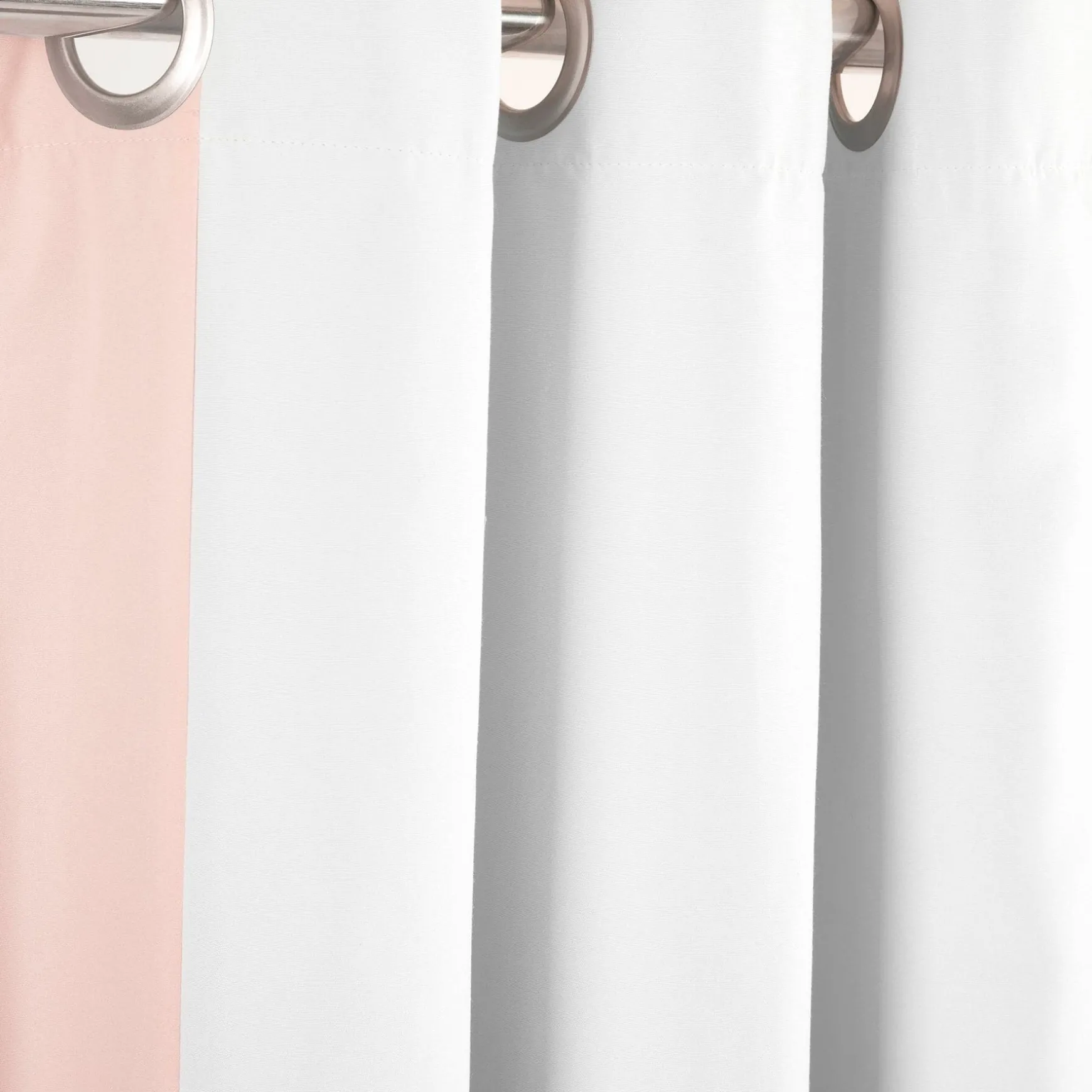 Block Border Blackout Window Curtain Panel