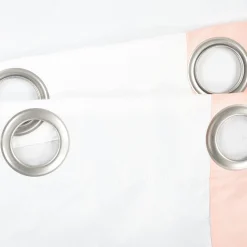 Block Border Blackout Window Curtain Panel