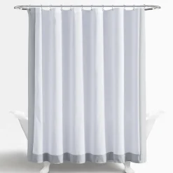 Block Border Shower Curtain