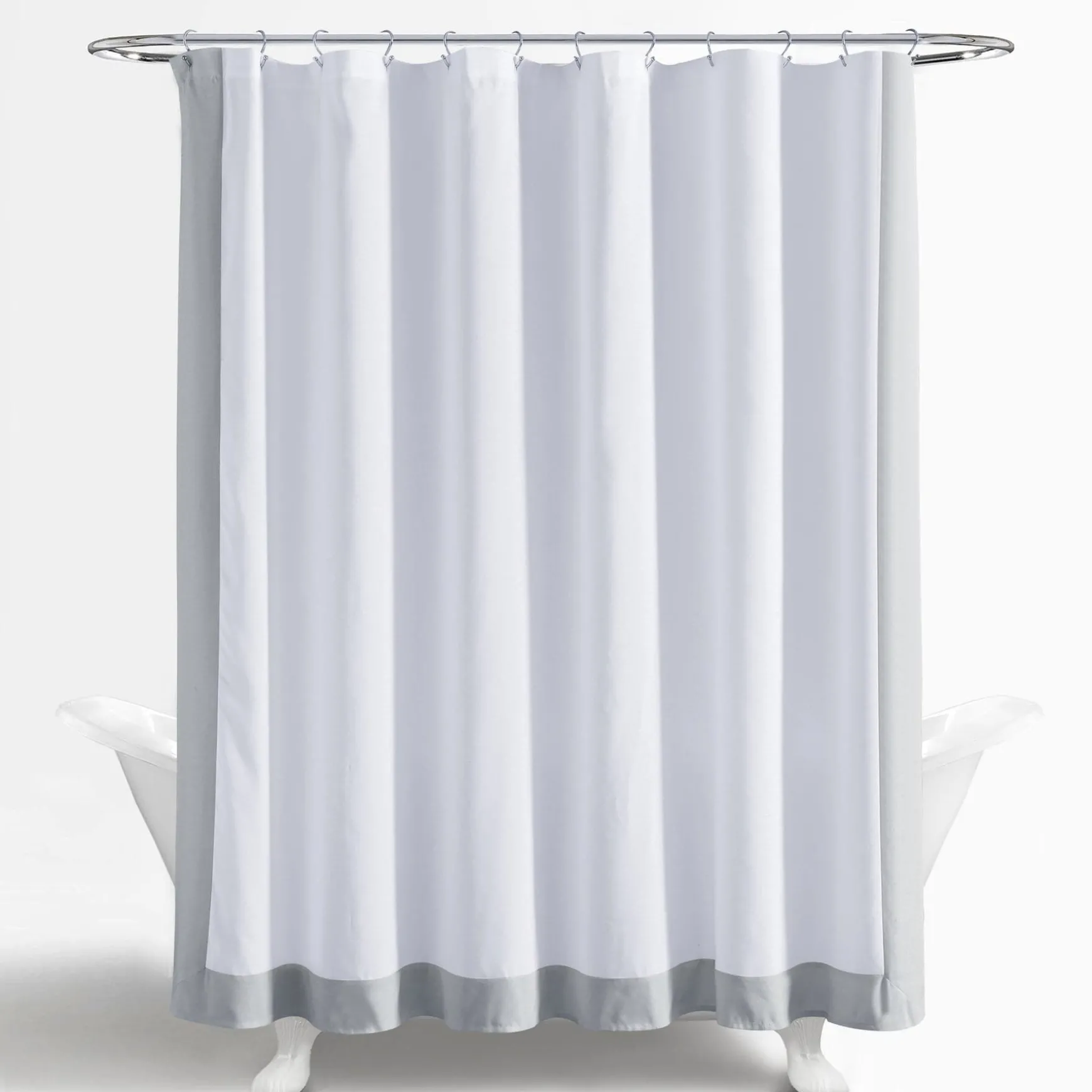 Block Border Shower Curtain