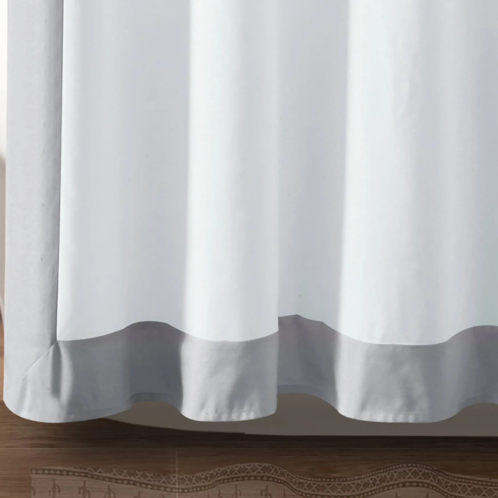 Block Border Shower Curtain