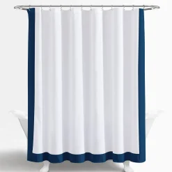 Block Border Shower Curtain