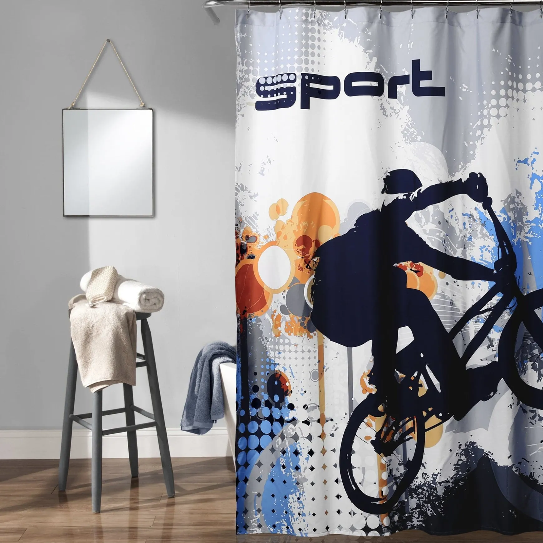 BMX Shower Curtain