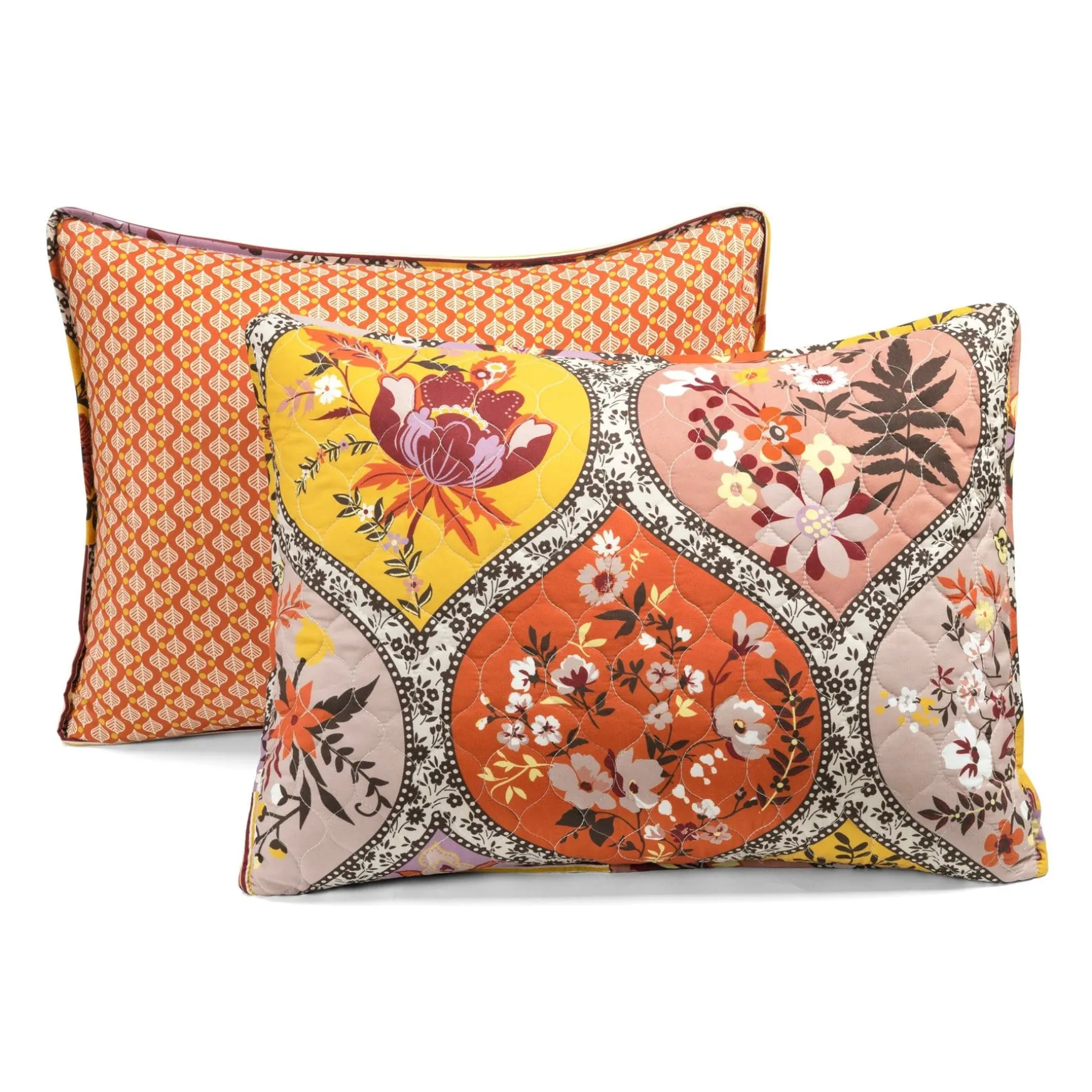 Bohemian Flower Cotton Quilt 3 Piece Set