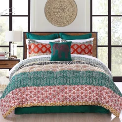 Bohemian Stripe 7 Piece Comforter Set