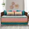 Bohemian Stripe Cotton Daybed Cover 6 Piece Set