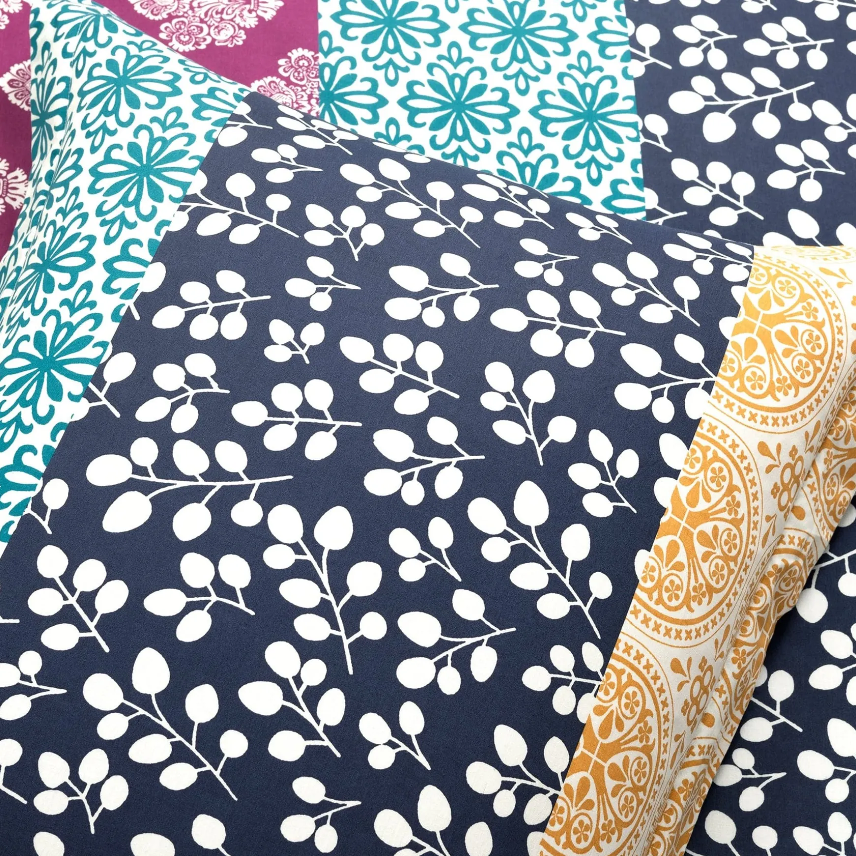 Bohemian Stripe Cotton Reversible Duvet Cover Set