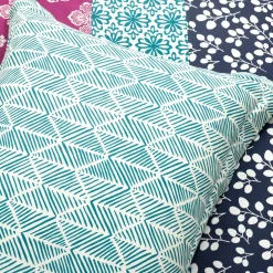 Bohemian Stripe Cotton Reversible Duvet Cover Set