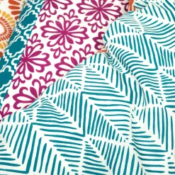 Bohemian Stripe Cotton Reversible Duvet Cover Set