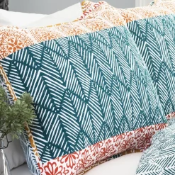Bohemian Stripe Quilt 3 Piece Set