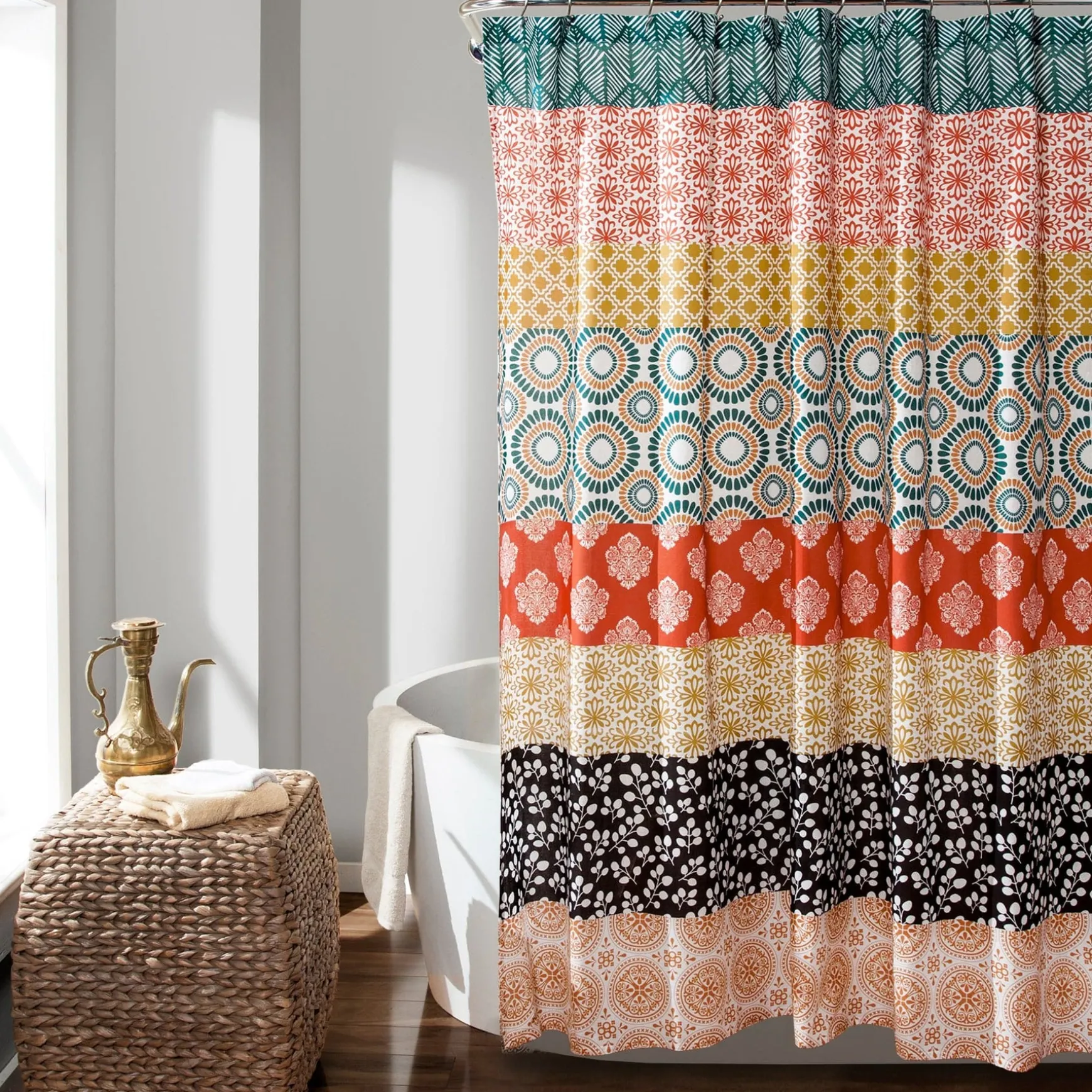 Bohemian Stripe Shower Curtain