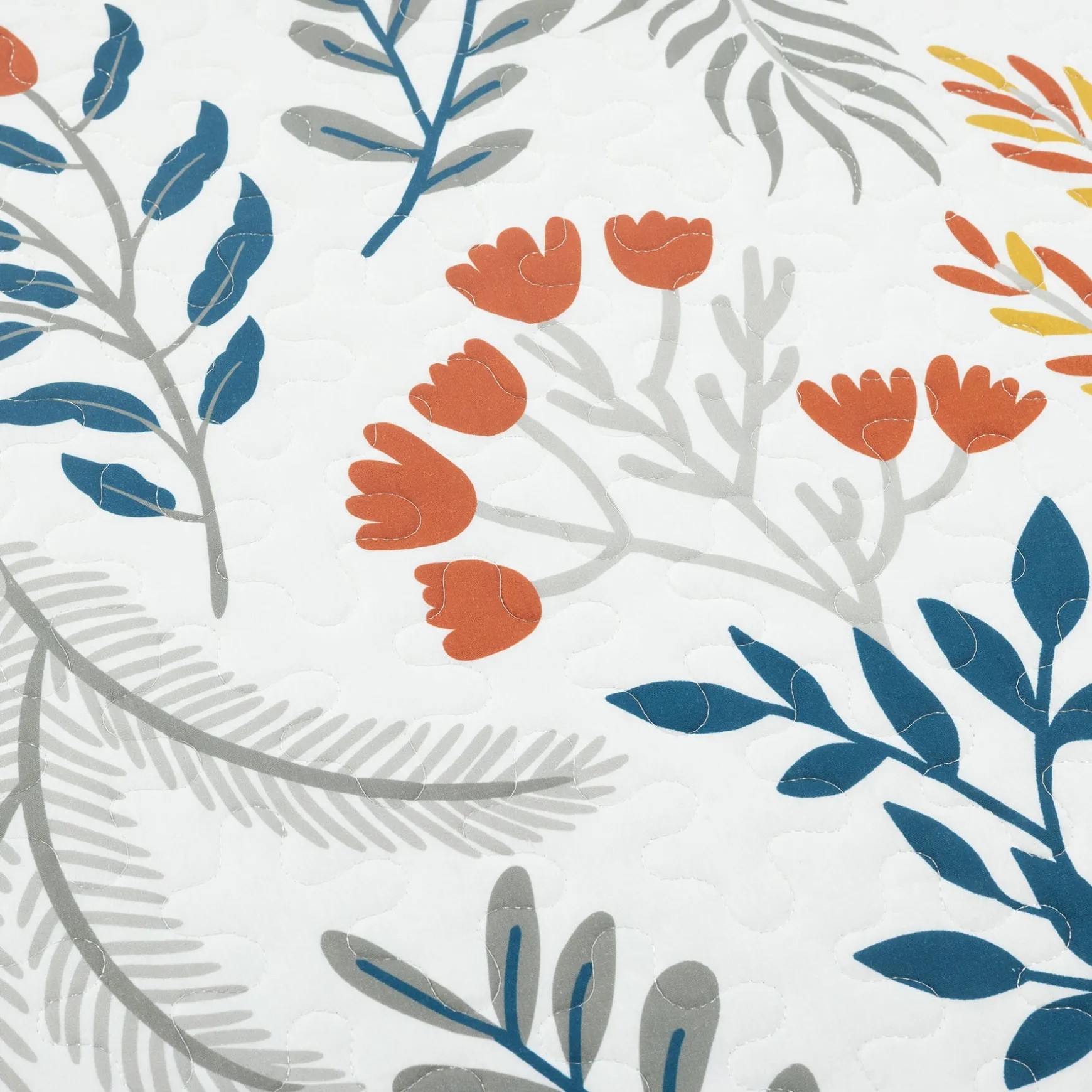 Boho Botanical Floral Quilt 3 Piece Set