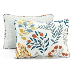 Boho Botanical Floral Quilt 3 Piece Set