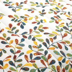 Boho Botanical Leaf Reversible 3 Piece Quilt Set