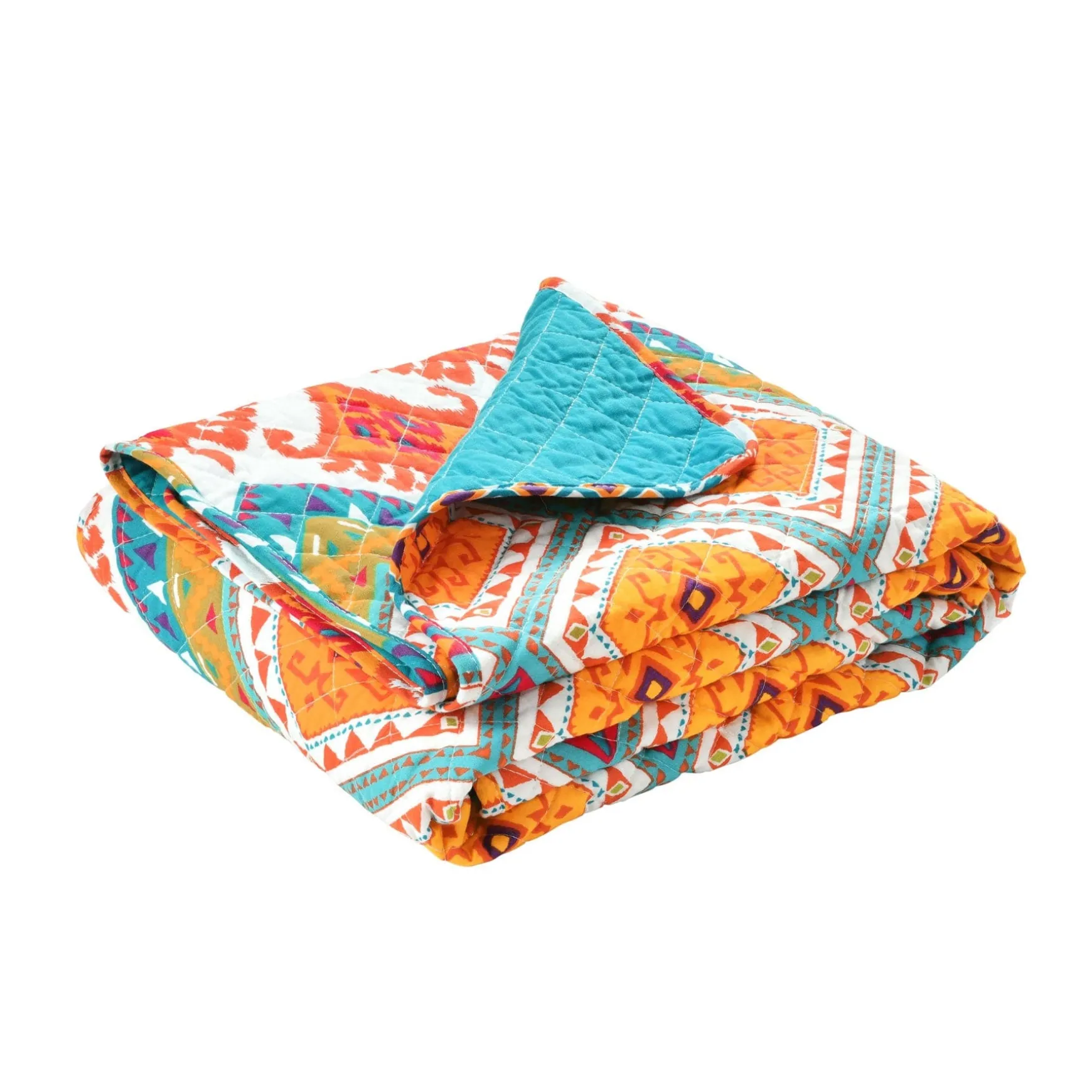 Boho Chevron Reversible Cotton Throw