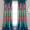 Boho Chic Light Filtering Window Curtain Panel Set